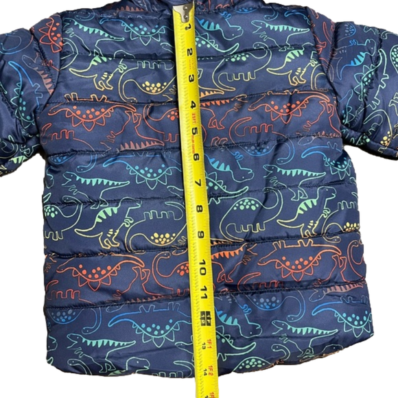 Little Me 3 Piece Dinosaur Dino Jacket Coat Outfit Set Navy 18 Months New! - Picture 5 of 5